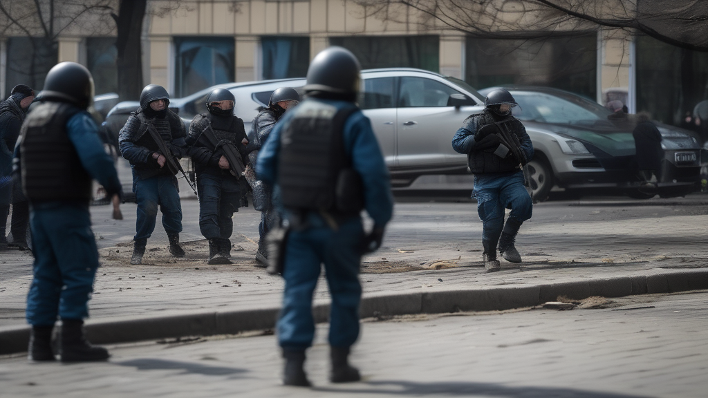 At least six killed in Kyiv as gunman opens fire and takes hostages
