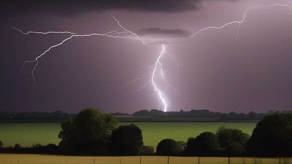 Lightning strikes and ‘tornado’ warning as Met Office issues yellow alert