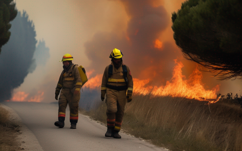 More than 300,000 flee wildfires in France and Spain