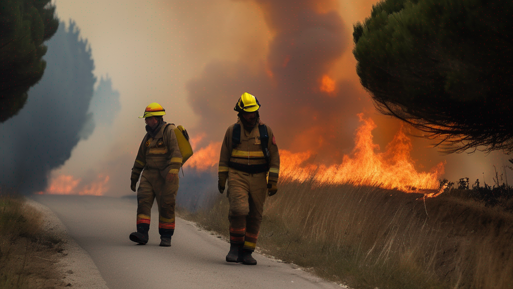 More than 300,000 flee wildfires in France and Spain