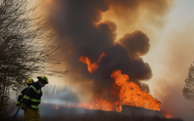 Watch: Thick smoke and flames as crews tackle Suffolk wildfire